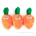 Serie de vegetales Plush, zanahoria juguete para perros con sonido